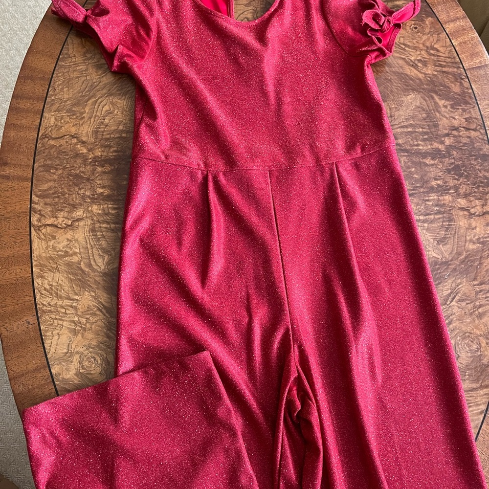 Girls Red Pant Suit